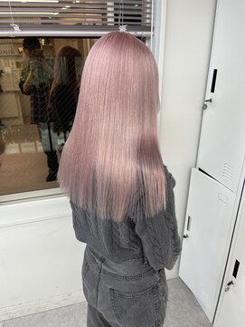 ペレ 渋谷(PELE) 切りっぱなしボブ/エアリーロング/美髪/ピンクブラウン/渋谷