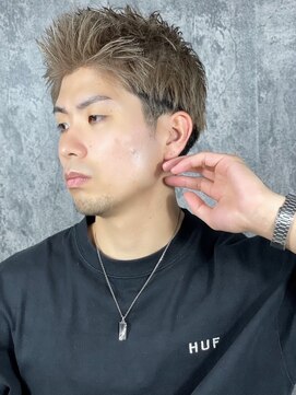 ヒロギンザバーバーショップ 丸の内店(HIRO GINZA BARBER SHOP) ハイトーンスパイキーショート