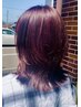 カット+カラ-+電子トリ-トメント+ヘアトリ-トメント￥11600