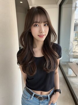 ドロシー 郡山桑野店(Dorothy) 黒髪ボブルフネビージュ小顔ワンレン