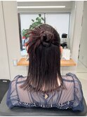 ハーフアップのカチモリヘア【清板】