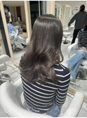 グレージュ/ネビージュ/ロングレイヤー/似合わせカット