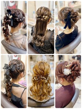 ラルム 仙台(LARME)の写真/<結婚式にオススメ【持ち込みヘアセット】¥3000～>ペアクーポン有♪ヘアメイクのプロが集結*