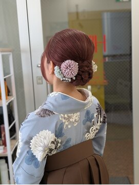 ヒデ美容室 卒業式～袴ヘアセット