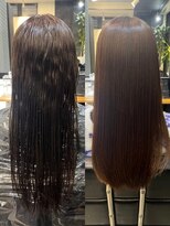 リブロ(LiBro)&nbsp;美髪ココアベージュ暗めカラーダークアッシュフェミニンロング