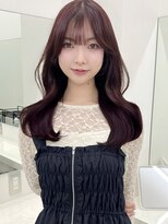 アイトーキョーエス 渋谷(AI TOKYO S)&nbsp;ピンクブラウン暖色カラーブリーチなしダブルカラー顔まわり前髪