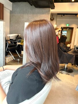 シエルブルー(ciel bleu) ブラウンカラー　大人かわいいコテ巻きロング