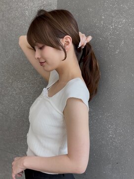 ロンドミラー 博多店(Lond Mirror) 縮毛矯正・ストレート/くびれヘア/夏のヘアアレンジ