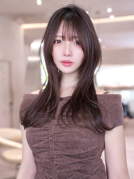 イルハバナ 渋谷(ill HAVANA) 20代30代大人かわいい/斜めバング/グレージュカラー/小顔/前髪