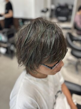 シアン 橋本南口店(SHIAN) オリーブグリーンメッシュ