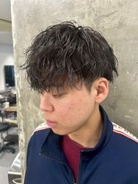 メンズサロン キング 心斎橋店(Men’s salon K!ng) ホワイトメッシュ/ツイスト/ツイスパ/パーマ/メンズ/眉毛/心斎橋