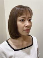 ピークアブー アヴェダ アトレ恵比寿(PEEK-A-BOO AVEDA) ワンレングスボブオレンジブラウン