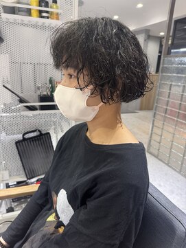 バイエイト(X8) ボブパーマ×プードルパーマby沼尾