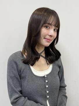 メゾンマイル 恵比寿(maison mile) オリーブグレージュ/透明感カラー/レイヤーカット/恵比寿駅