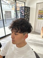 スウェル 船橋店(Swell)&nbsp;MEN’S HAIR/波巻きツイストスパイラル/リバースセンターパート