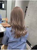 渋谷ミルクティーベージュハイトーンヘーゼルベージュ韓国