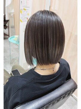 チェレ ブラン 堺東店(Chere brun) 30代40代ワンレンボブ・パッツとボブ・グレージュ細めハイライト