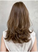 ハイレイヤーモカベージュ_ココアブラウンセシルカット_ba302932