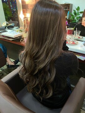 ヘアー リードレス(hair Re:dress) ガーリー系ふんわりロング×透明感グレージュジェシカライツ