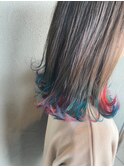 POP☆レインボー裾カラー