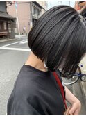 【novem】地毛風黒髪ボブ20代/30代/40代/50代