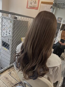 ヴァンクラウド 奈良店(VENT-CLOUD) 20代30代大人可愛いネイビーインナーカラー毛先艶パーマ