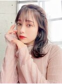 韓国風ピンクブラウン