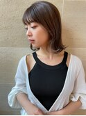 外ハネボブ/ぱつっとボブ/切りっぱなしボブ/20代30代40代