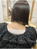 【三ツ井純】20代30代大人気切りっぱなしボブ アッシュグレー