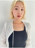 【BUZZbee四ッ井】外ハネボブ×プラチナブロンド