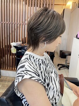 ハーツ(Heart's) 30代40代50代◎大人レイヤーカット白髪ぼかしハイライト