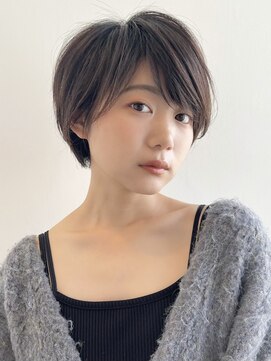 イヴォークトーキョーオーサカ(EVOKE TOKYO osaka) 大人女性 ショートボブ 耳かけ 似合わせ 小顔 ヘアカラー カット