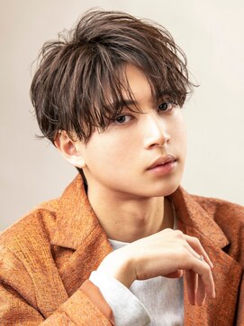 オーシャントーキョー サニー 原宿(OCEAN TOKYO Sunny) 韓国マッシュコンマバングツーブロックセンターパートコンマヘア