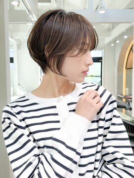 ロンドエニカ 大宮(Lond enika) 切りっぱなしボブエアリーロング美髪ピンクブラウン[大宮]