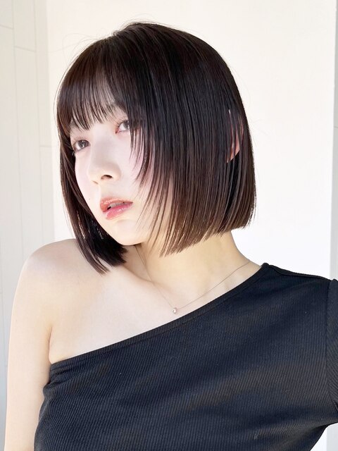 グレーベージュ美髪エモージュフレンチカジュアル_ba488861