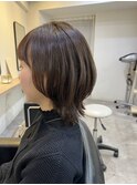 レイヤーカット くびれヘア 韓国 ハッシュカット