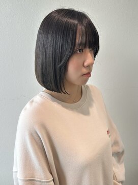 サラ ビューティー サイト 古賀店(SARA Beauty Sight) ボブ/サイドバング/切りっぱなし/10代20代30代
