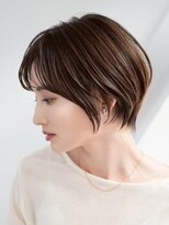 表参道白髪ぼかし髪質改善カラーウルフショートボブ40代50代60代