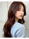 顔周り/レイヤーカット/ブリーチなし/韓国レイヤー/縮毛矯正