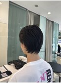 メンズカット/襟足/黒髪/爽やか