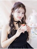 推し活に☆ハーフポニーテール