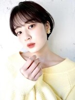 ロミー 本厚木(ROMMY.)&nbsp;20代～50代☆丸みマッシュボブ黒髪ショート前髪あり髪質改善