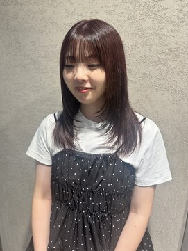 ジゼル 小倉(GiseL) チェリーレッド顔周りレイヤー