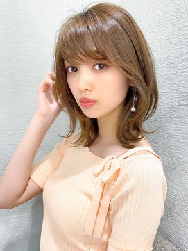 シルクレイ 新宿店(Silk-lei) 大人かわいいエアリーミディの小顔くびれ韓国ヘアー20代30