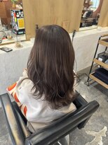 チャプター 問屋町(chapter)&nbsp;透明感ケアカラーブラウングレージュカラーレイヤーカット韓国