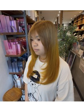 シモン(SIMON) ダブルカラーイエローグラデーション×レイヤー