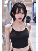 20代30代美人ショートレイヤー/マロンベージュ