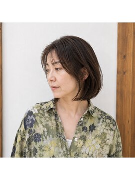 スープレックス ヘアーデザイン(SOUPREX HAIR DESIGN) ミセスミディアムボブ 20代 30代 40代 50代 60代 髪質改善ボブ