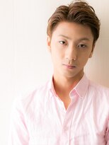 グルーミングサロン バーバー キャッスル 北浦和西口(Grooming salon Barber Castle)&nbsp;爽やかオールバックアッシュブラウンビジカジショートa1北浦和
