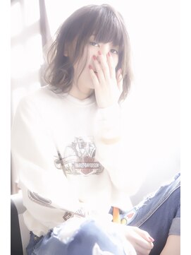 ヘアーアンドアトリエ マール(Hair&Atelier Marl) 【Marl春カラー】ラベンダーアッシュのふんわりボブ